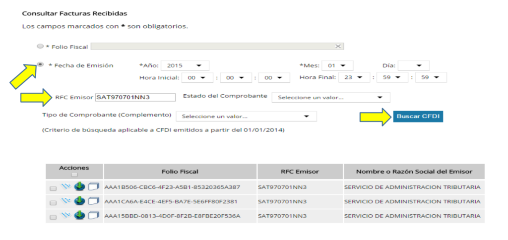 como descargar cfdi del sat